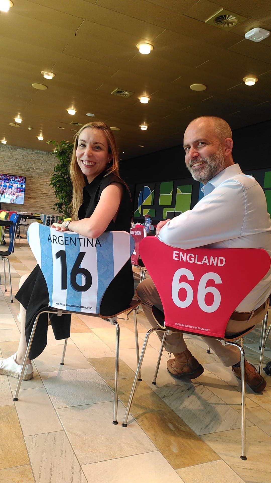 At the FIFA offices